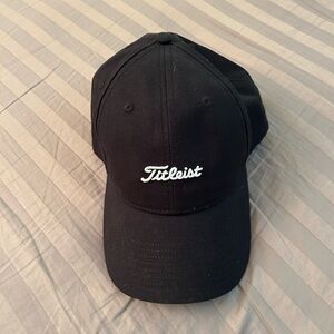Titleist Black Cap with White Logo